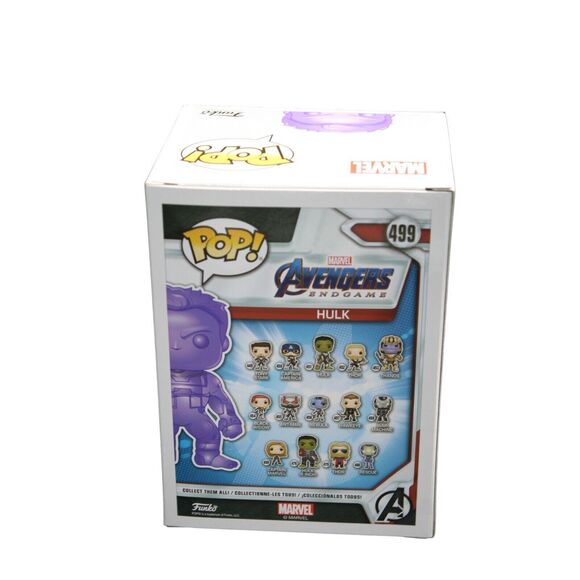 Funko POP! Marvel Avengers Endgame Purple Chrome Hulk #499 Walmart Exclusive - Picture 7 of 11